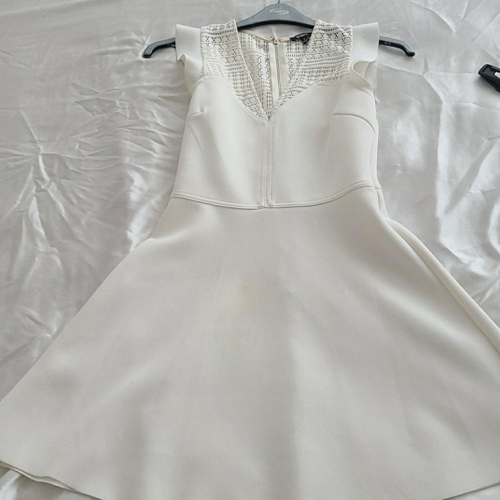 Thick white dress